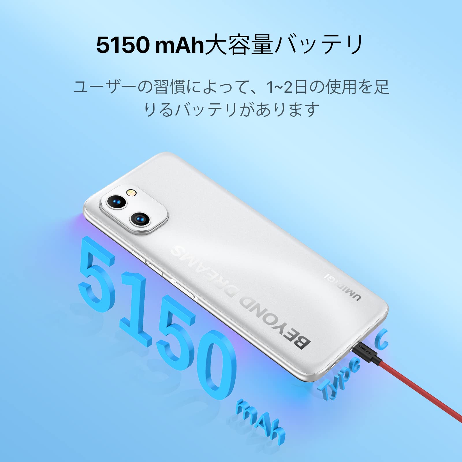Amazon.co.jp: UMIDIGI F3 SE SIMフリースマホ本体4GB RAM+128GB ROM